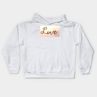 Love Calligraphy Kids Hoodie